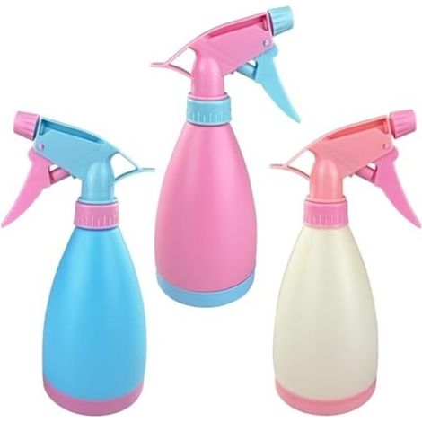3 Pièces 500ML Flacon Spray Bouteilles Vide Rechargeable (Riz-rose-bleu) (1/5)
