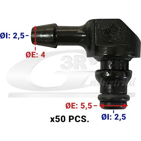 3RG 81077 PIPA SOBRANTE C-RAIL INYECTORES (PACK 50 PCS)