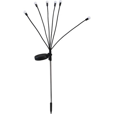 Lampadaire solaire à 6 têtes étanche, éclairage décoratif de jardin pour terrasse-AquaForge (1/5)