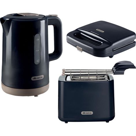 Ariete ARPK48 Breakfast Line, Kettle, Toaster & Sandwich Toaster Set, Grey (1/3)