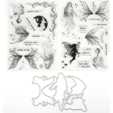 Transparent Stamps DIY Hand Account Scrapbook Clear Transparent Stamp Rubber Stamp Set Decoration (1/5)