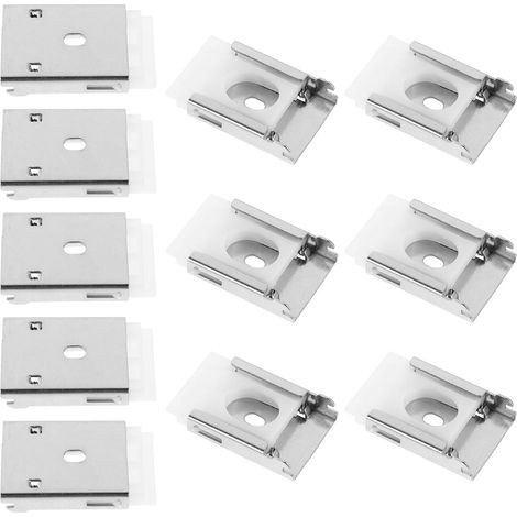 20pcs Support D'installation pour Store Enrouleur Transparent Fixation Supérieure en Alliage et Plastique, Montage Solide pour Rideaux la Maison (1/5)