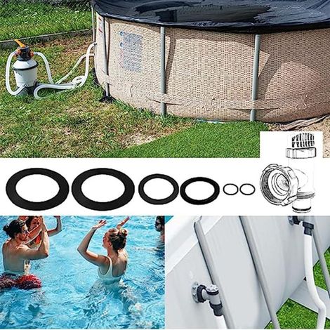 Joint Bonde Evier, Rondelles en Caoutchouc avec Joint Torique, Grand Assortiment de Rondelles en Caoutchouc Joints à lèvres universels pour Vannes de Piscine Intex 10745, 10262, 10255 6 Pièce (1/2)