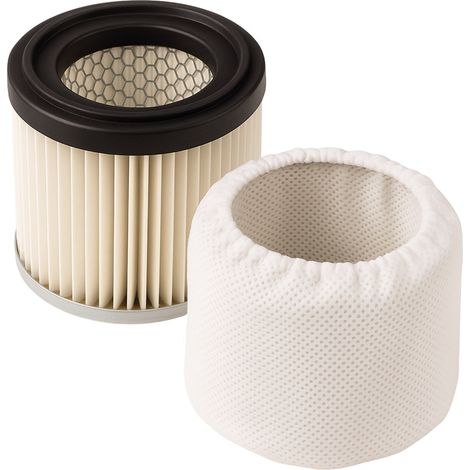 Facilitys – Filtre HEPA aspirateur à cendres 4L – Ø 9 cm x H. 8,6 cm – Filtration F7 – Efficacité 99,9 % pour particules ≥ 3 microns