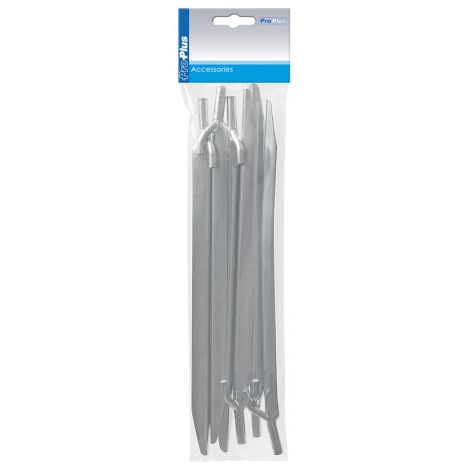 Zelthering 30cm Metal mit Haken 6 Stück im Polybeutel (1/5)