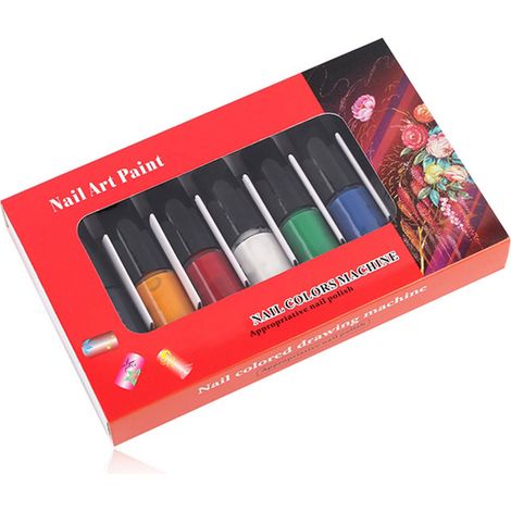 7 pièces Kit Vernis Semi-Permanent Gel Couleur Dessin Manucure Professionnel (1/5)