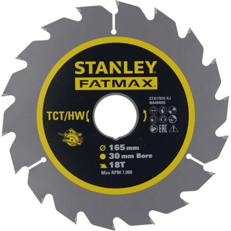 Stanley Accessori - Lama per sega circolare per legno 165x30 mm, 18 denti STA17010-XJ (1/2)