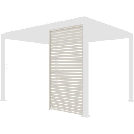sweeek - Lamellenwand 130cm für Pergola Triomphe 3x4m