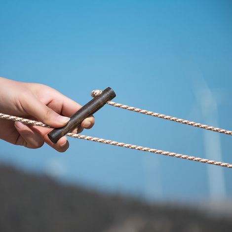 Reflektierende, rutschfeste und multifunktionale Fallschirmleine für Camping, Wandern und Outdoor-Überlebenstraining (1/5)
