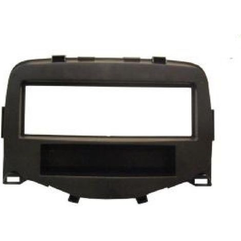 Facade autoradio compatible avec Citroen C1 2014 Peugeot 108 2014 Toyota Aygo 2014 noir