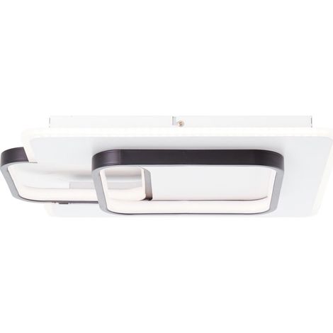 BRILLIANT Lampe, Rezia LED Deckenleuchte 45x40cm weiß/schwarz, 1x LED integriert, 34W LED integriert, (3500lm, 3000K), Energiesparend und langlebig durch LED-Einsatz (1/4)