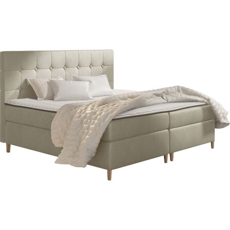 Cama continental Caseus, Magic Velvet 2201, Doble, Continental, 180x200, Tapiz, Somieres, 182x208x115cm (1/5)
