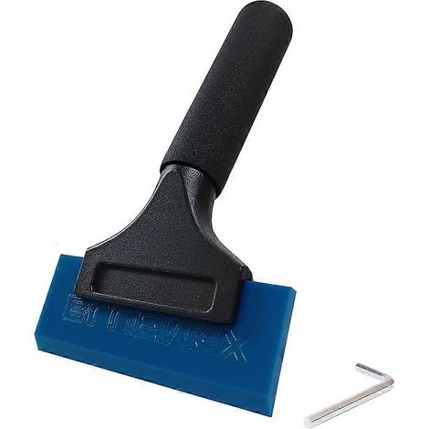 Bleu caoutchouc Blade racloir avec métal poignée pour voiture Window nettoyage et Ice dépose (1/5)