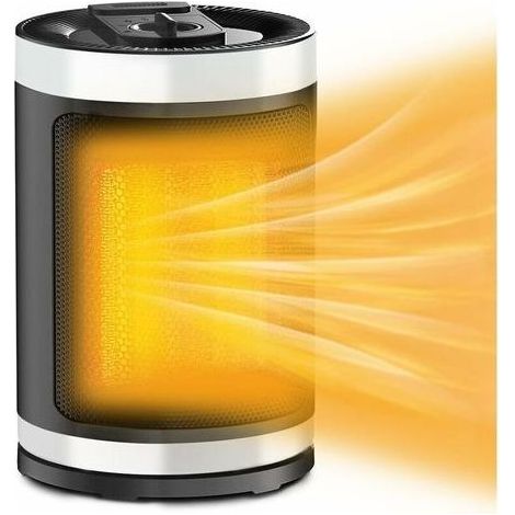Radiateur soufflant Céramique Radiateur et Ventilateur Soufflant Instant Comfort Aqua Chauffage d’Appoint Salle de Bain Ventilation Chaud Froid 3 Vitesses 1500W Silencieux (1/5)
