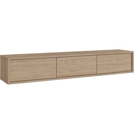 Mueble TV Austin 324, Roble, Número de puertas: 3, Número de cajones: 0, 180x30x36cm (1/5)