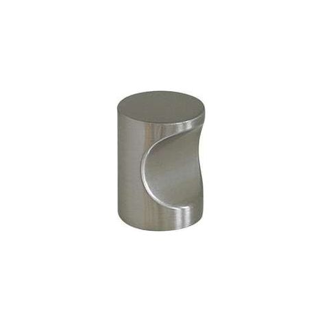 Bouton Meuble Contemporain Zamak Brossé B BEAUTY - Diamètre 19mm