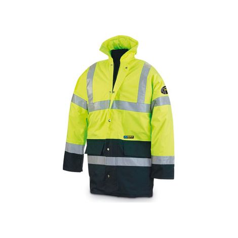 PARKA ALTA VISIBILIDAD MARINO / AMARILLO