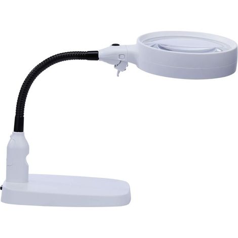 Grande loupe 10x avec lumière et support, design pliable avec lampe loupe 6 LED pour les travaux de près- (1/5)