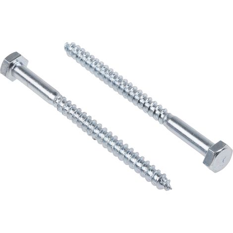 Vis tire-fond, 6mm x 80mm, en Acier ( Prix pour Sachet de 50 )