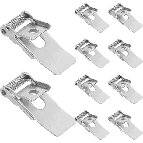 10 pinces à ressort métalliques pour spots encastrés, luminaires de plafond, fixations de rechange pour la décoration intérieure : (1/4)