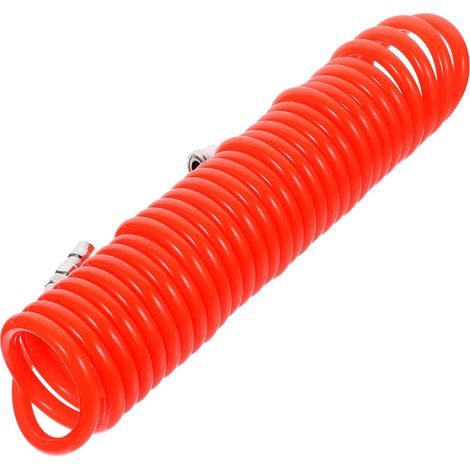 Tube à Ressort Télescopique en Pu avec Raccord pour Compresseur D'air, Flexible et Compact, pour Irrigation de Jardin et Industrie du Bois (1/5)