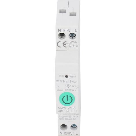 WLAN-Leistungsschalter 1P 40A mit Fernbedienung, Sprachsteuerung, DIN-Schienenmontage, intelligenter Leistungsschalter mit Messfunktion, AC230V (1/5)