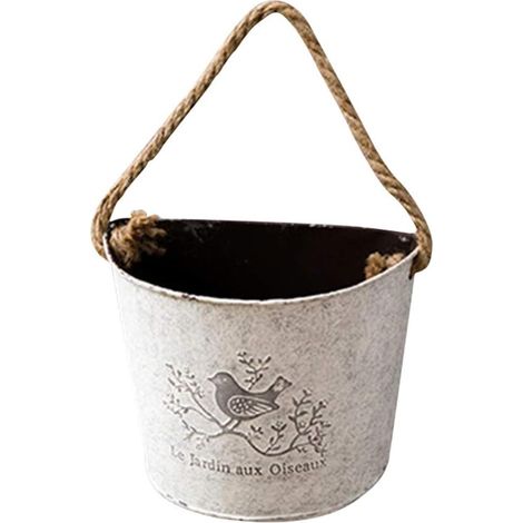 Pot de Fleurs en métal à Suspendre pour décoration Murale d'intérieur (1/3)