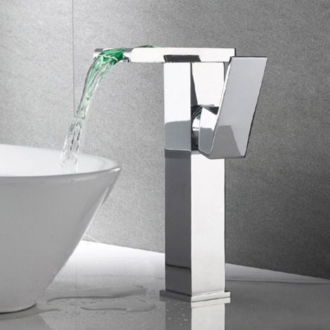 Robinet mitigeur lavabo led chrome, Proton (1/5)