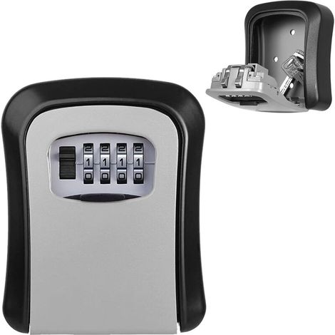 Sicherer Schlüsseltresor, Wand-Schlüsseltresor mit 4-stelligem Code, Schlüsselsafe mit Zahlenschloss, für Garage/Schule