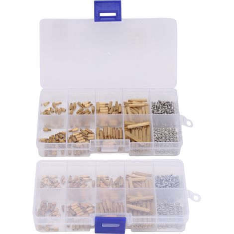 260-teiliges Abstandshalter-Set mit Mutternsortiment, Messinggewinde, Industriebedarf M2 (1/5)