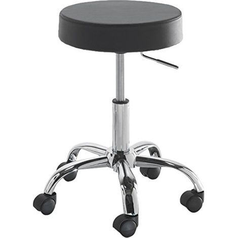 Wink design,Chesapeake, sgabello finta pelle, Nero
