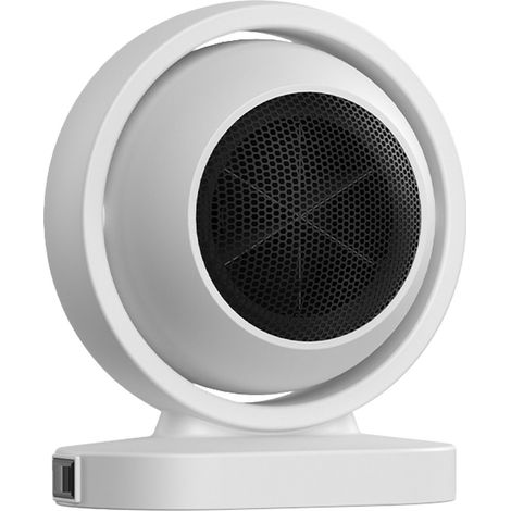 Chauffage d'appoint intelligent avec contrôle anti-surchauffe, économie d'énergie et faible niveau sonore. Ventilateur portable de bureau, blanc, prise US 110 V. (1/5)