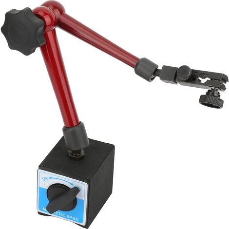 Base de support de jauge magnétique flexible et robuste, grande base, fixation stable pour mesure de précision, outil de maintien réglable (1/5)