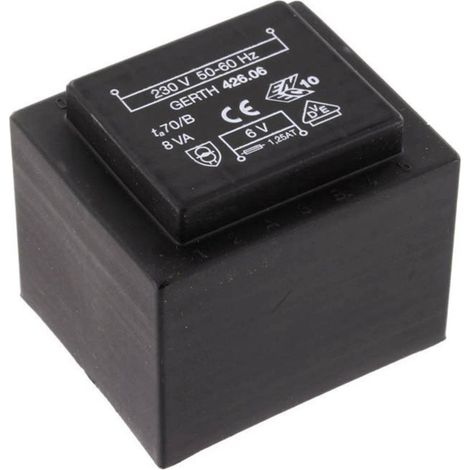 Gerth PTF422401 Trasformatore per PCB 1 x 230 V 1 x 24 V/AC 8 VA 333 mA (1/3)