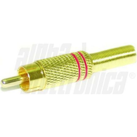 Alpha elettronica 2 spine coassiali rca polarizzata nera 17-75r  17-75r/b2