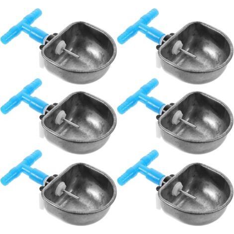 6 pièces Abreuvoir Lapin INOX Bol Automatique Capacité pour Cage Clapier Distributeur Eau Anti-Morsure pour Alimentation Confort Lapins (1/4)