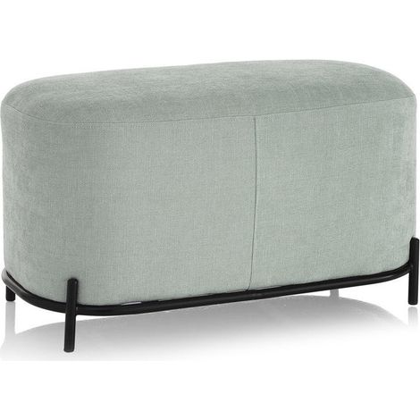 Panca 82x42x45 cm in Tessuto Verde (1/2)