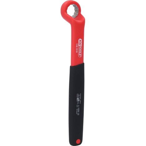 KS Tools Isolierter Ringschlüssel, gekröpft, 19 mm (1/4)
