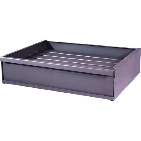 Tiroir barbecue en acier inoxydable – Bac de cuisson gris – Dimensions 80 x 41 x 12 cm – Accessoire pour barbecue professionnel – Visiodirect