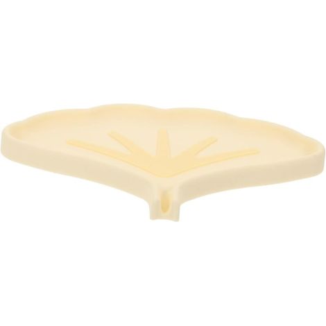 Silikonhalter in Ginkgo-Form, abtropfendes Tablett für Badezimmer, Küche und Waschbecken, elegantes und rutschfestes Design für eine saubere und trockene Arbeitsplatte (1/5)