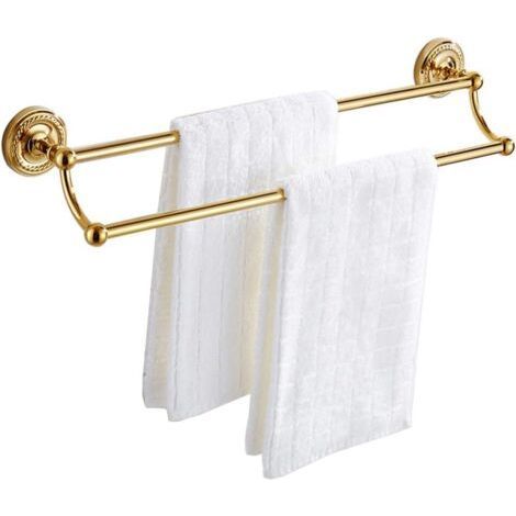 Bathroom Towel Rack, Bathroom Towel Rack, Vintage Brass Towel Rail, Bathroom Accessories, Gold, 60cm (1/5)