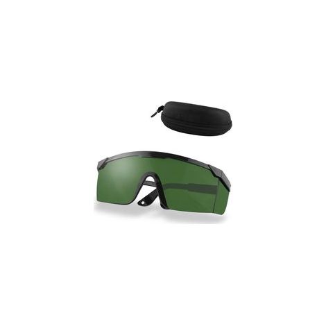 Ensemble 2 pièces - lunettes anti-laser - monture noire, verres vert foncé / 1 pièce + boîte d'emballage / 1 pièce (1/5)