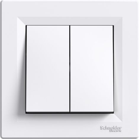 Interruptor universal blanco Asfora 2X "escaleras" 10A 250V EPH0600121