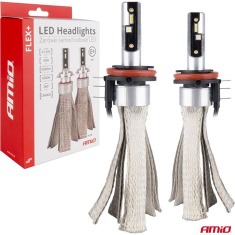 Bombillas LED para coche serie Flex+ H15 6000K 12V 24V Canbus amio-03666 (1/4)