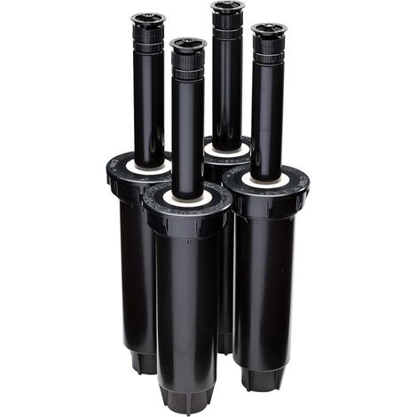 4er-Pack Rain Bird 1804 Professional 0-360° Versenkregner für die Gartenbewässerung, 1/2'' Innengewinde, 10cm Hubhöhe