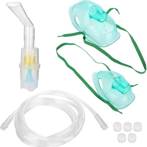 Kit accessoires inhalateur pour adultes enfants, embouts buccaux + coupelle compresseur médical nébuliseur (1/5)