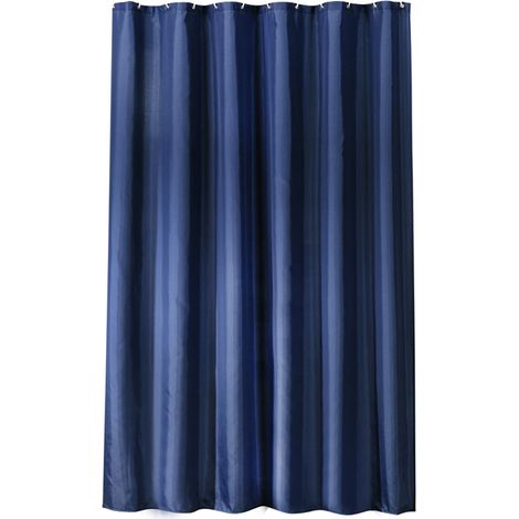 Rideau De Douche - Imperméable - Bleu Foncé - 180 X 180 Cm - Pour Salle De Bain Maison Hôtel Camping-car Appartement - 1 Pièce