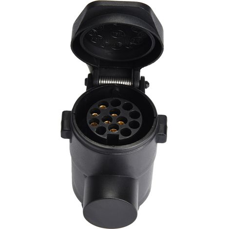 Adaptateur Convertisseur Prise Remorque 7 Broches vers 13 Broches Caravane Attelage Connecteur 12V (1/5)