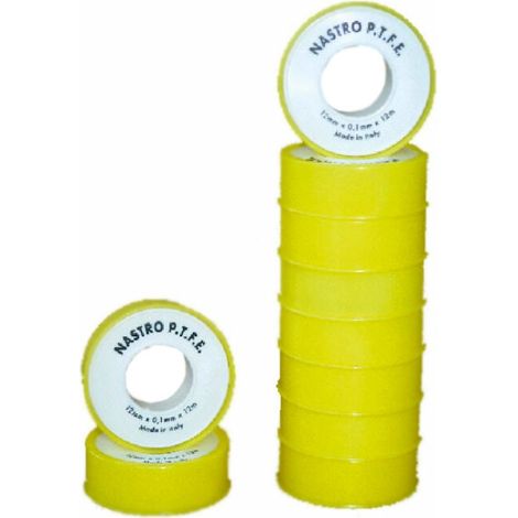 Nastro P.T.F.E. GAS 12mm x 12m x 0,10mm 00410
