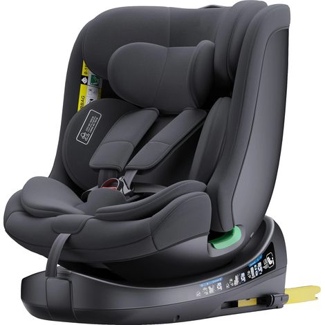 Siège auto pour enfant, rotation à 360°, installation ISOFIX, Noir (1/2)